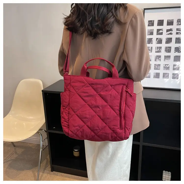 Women's Quilted Crossbody Bag Beige 2026 — feature 75