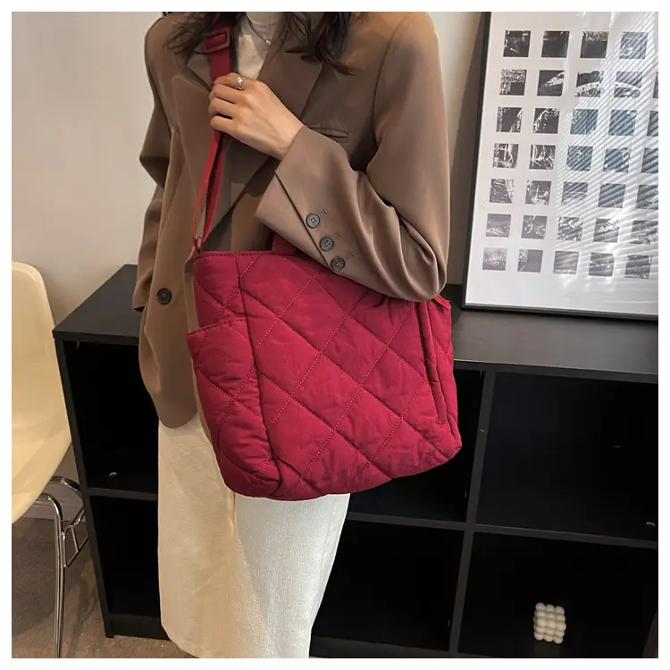Women's Quilted Crossbody Bag Beige 2026 — feature 77