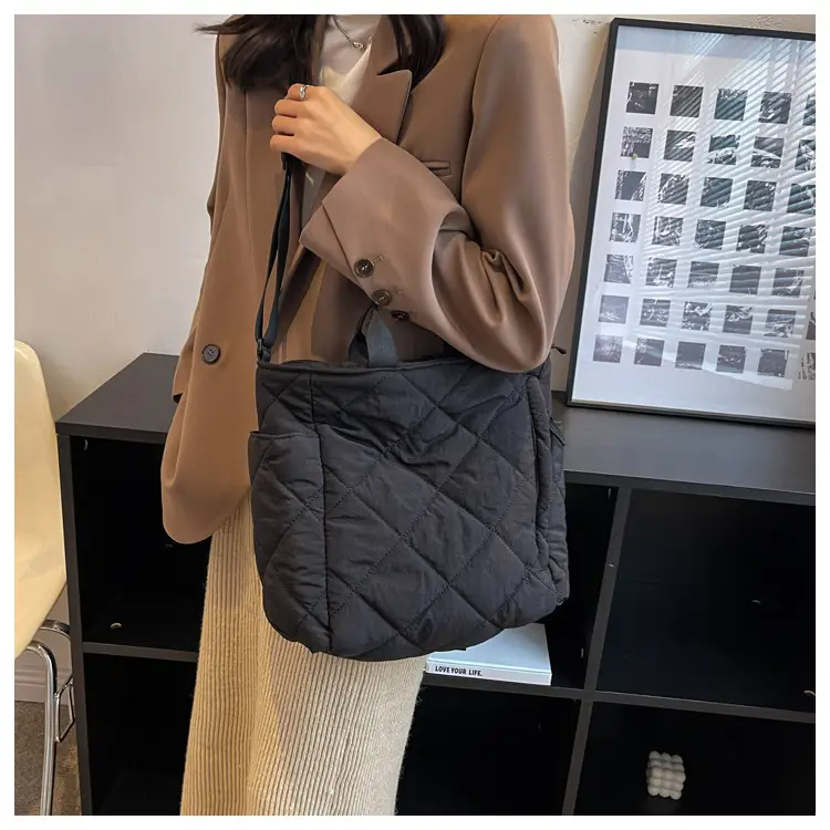 Women's Quilted Crossbody Bag Beige 2026 — feature 81