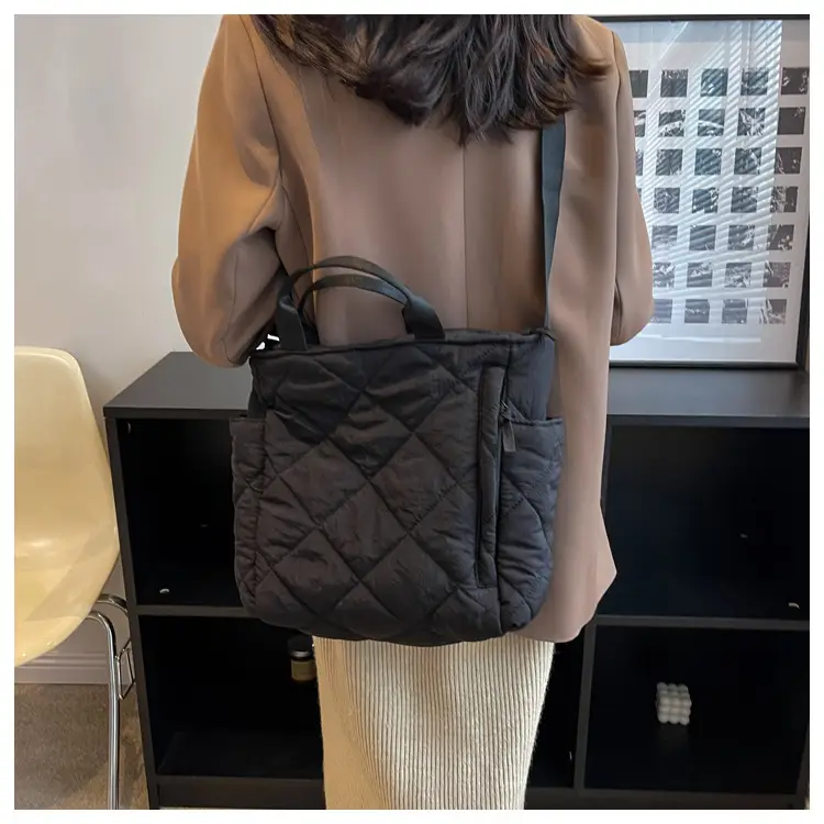Women's Quilted Crossbody Bag Beige 2026 — feature 82