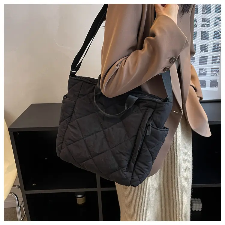 Women's Quilted Crossbody Bag Beige 2026 — feature 84