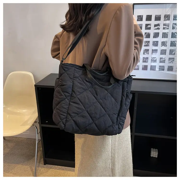 Women's Quilted Crossbody Bag Beige 2026 — feature 87