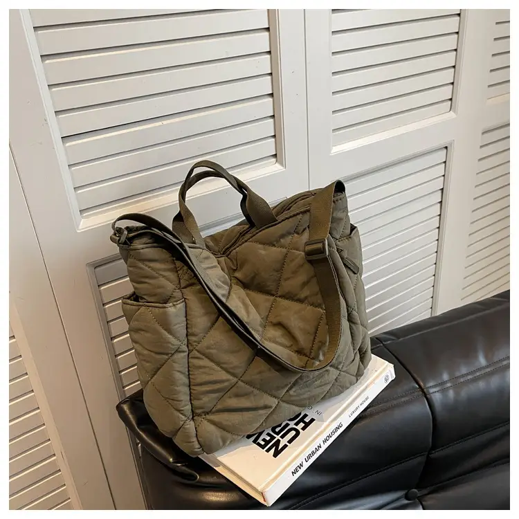 Women's Quilted Crossbody Bag Beige 2026 — feature 88