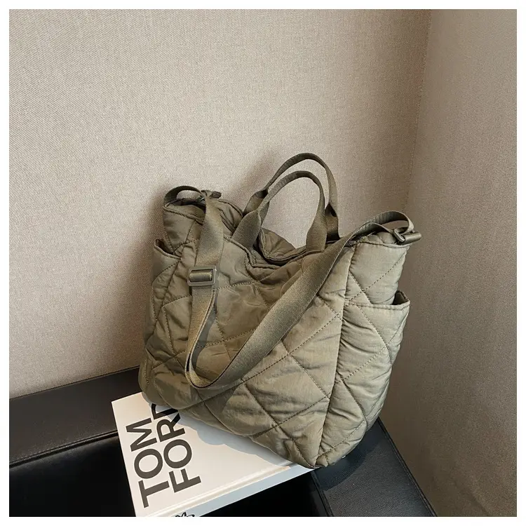 Women's Quilted Crossbody Bag Beige 2026 — feature 94