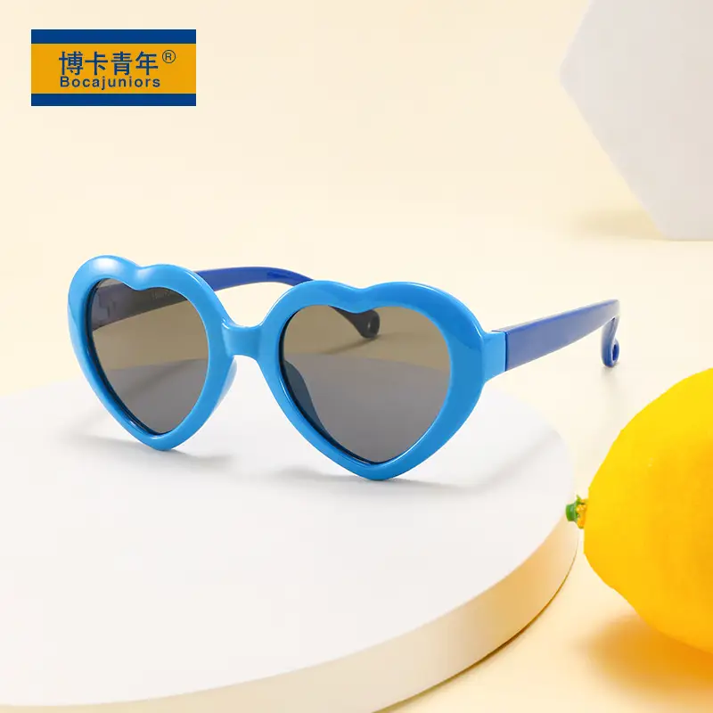 Heart-Shaped Silicone Sunglasses for Kids Unisex 2026