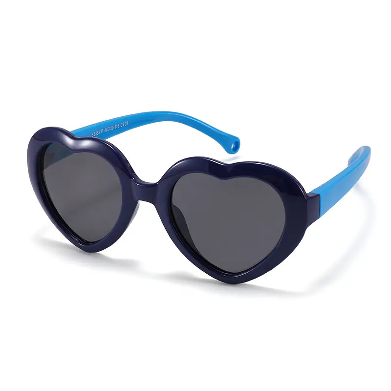 Heart-Shaped Silicone Sunglasses for Kids Unisex 2026
