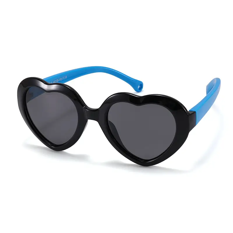 Heart-Shaped Silicone Sunglasses for Kids Unisex 2026