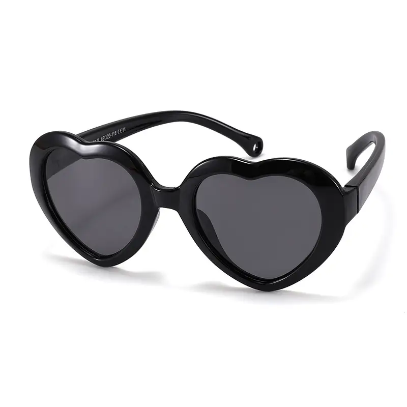 Heart-Shaped Silicone Sunglasses for Kids Unisex 2026