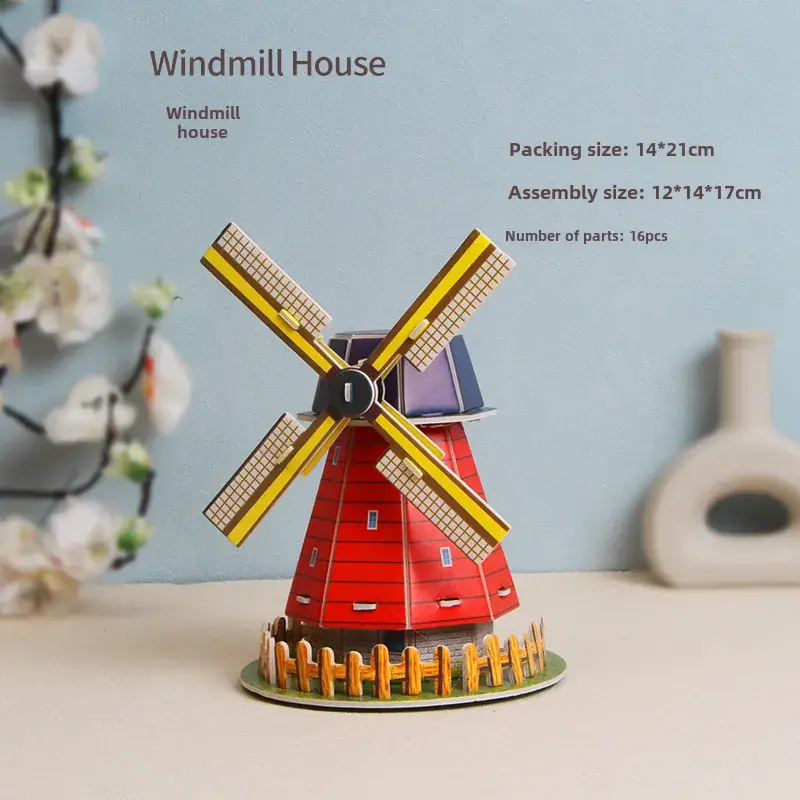 3D Tropical Cabin Puzzle for Kids Educational Toy
