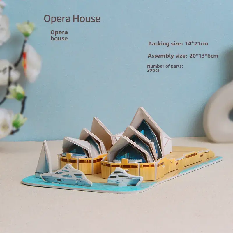 3D Tropical Cabin Puzzle for Kids Educational Toy