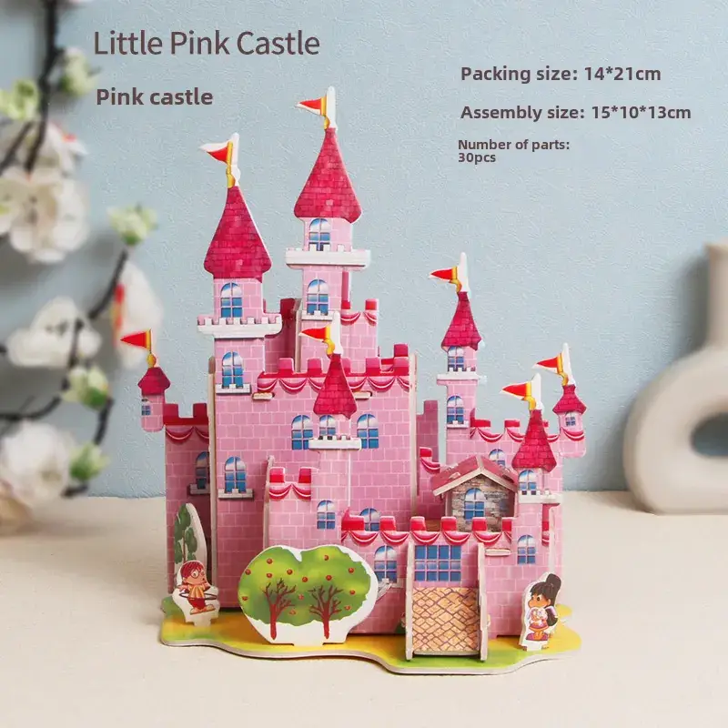 3D Tropical Cabin Puzzle for Kids Educational Toy