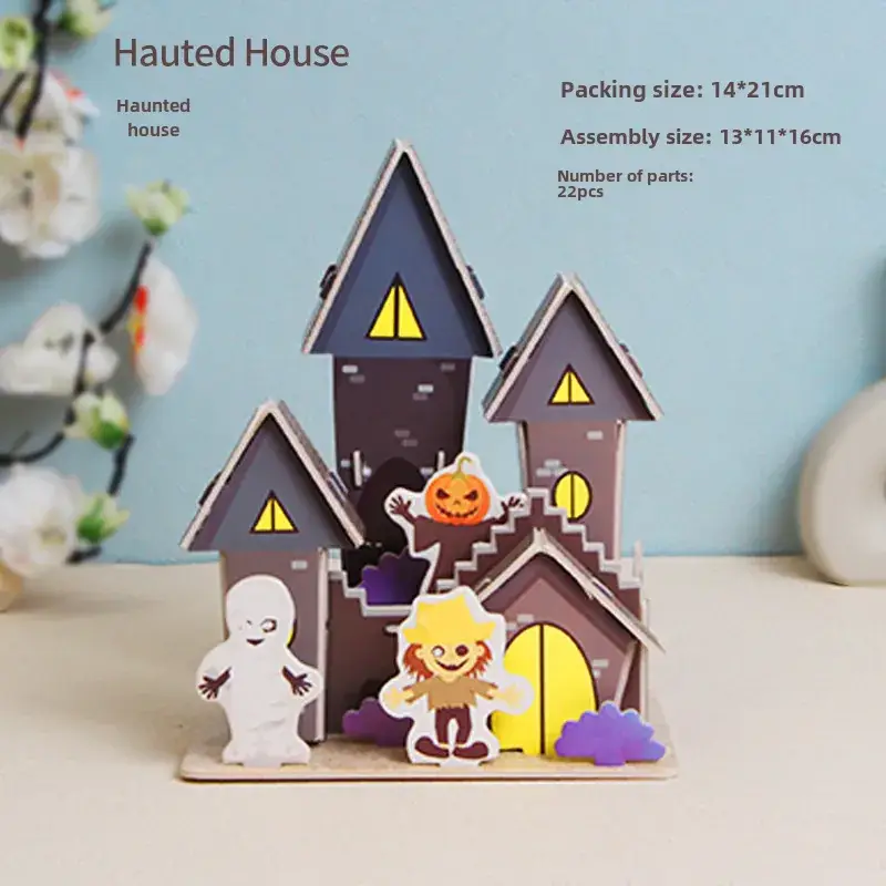 3D Tropical Cabin Puzzle for Kids Educational Toy