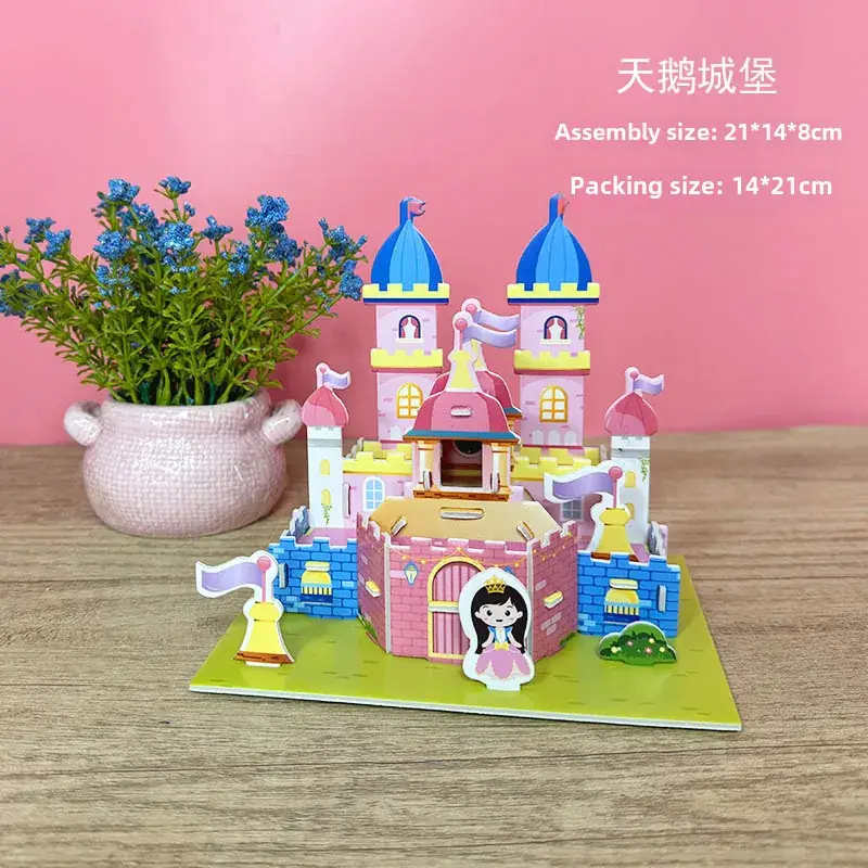 3D Tropical Cabin Puzzle for Kids Educational Toy