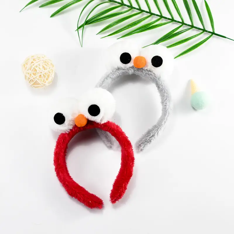 Plush Big Eyes Headband for Girls Boys