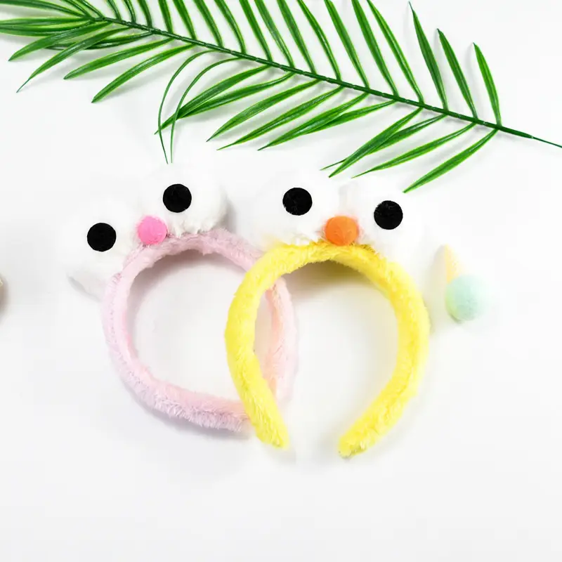 Plush Big Eyes Headband for Girls Boys