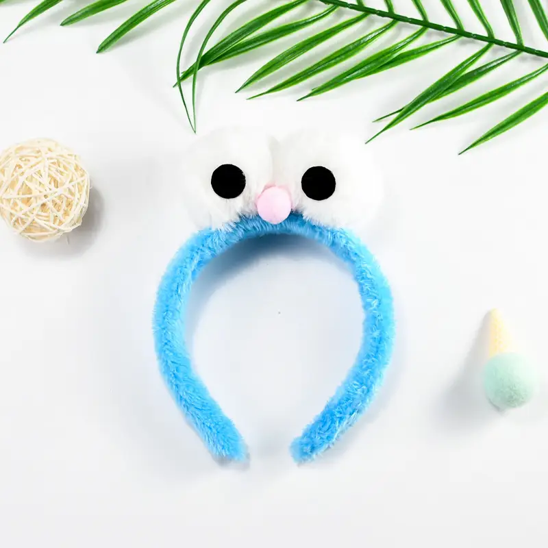 Plush Big Eyes Headband for Girls Boys