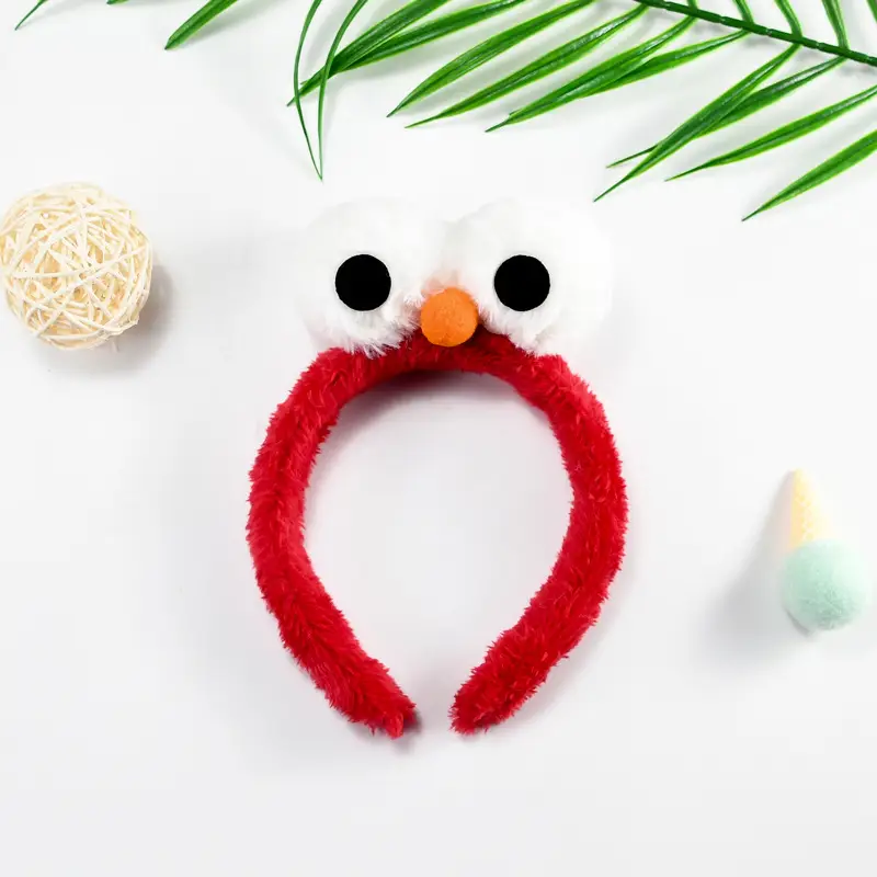 Plush Big Eyes Headband for Girls Boys