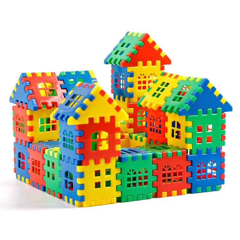 Large Square Brick House Toy for Kids 5.5cm
