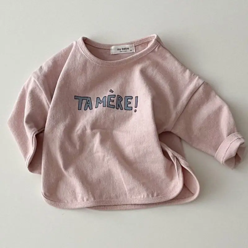 White Cotton Kids T-Shirt with "TAMERE!" Print - Image 3