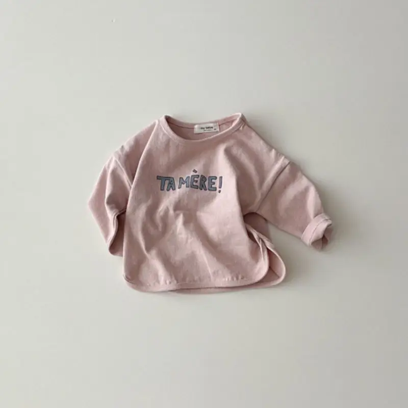 White Cotton Kids T-Shirt with "TAMERE!" Print — feature 11