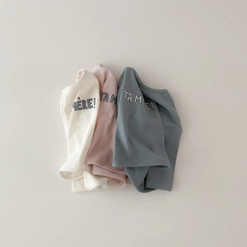 White Cotton Kids T-Shirt with "TAMERE!" Print — feature 8