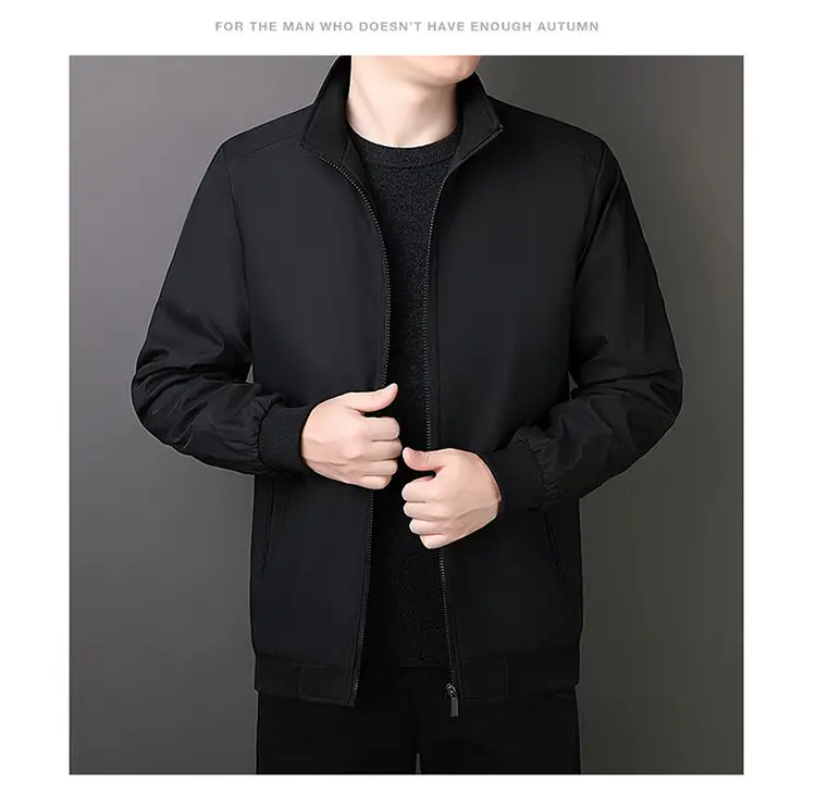 Men's Cross-Body Padded Coat Gray Velvet Padded Large — feature 10