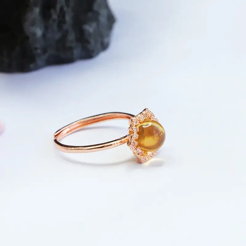 Guan Yu Natural Amber Ring for Women — feature 10