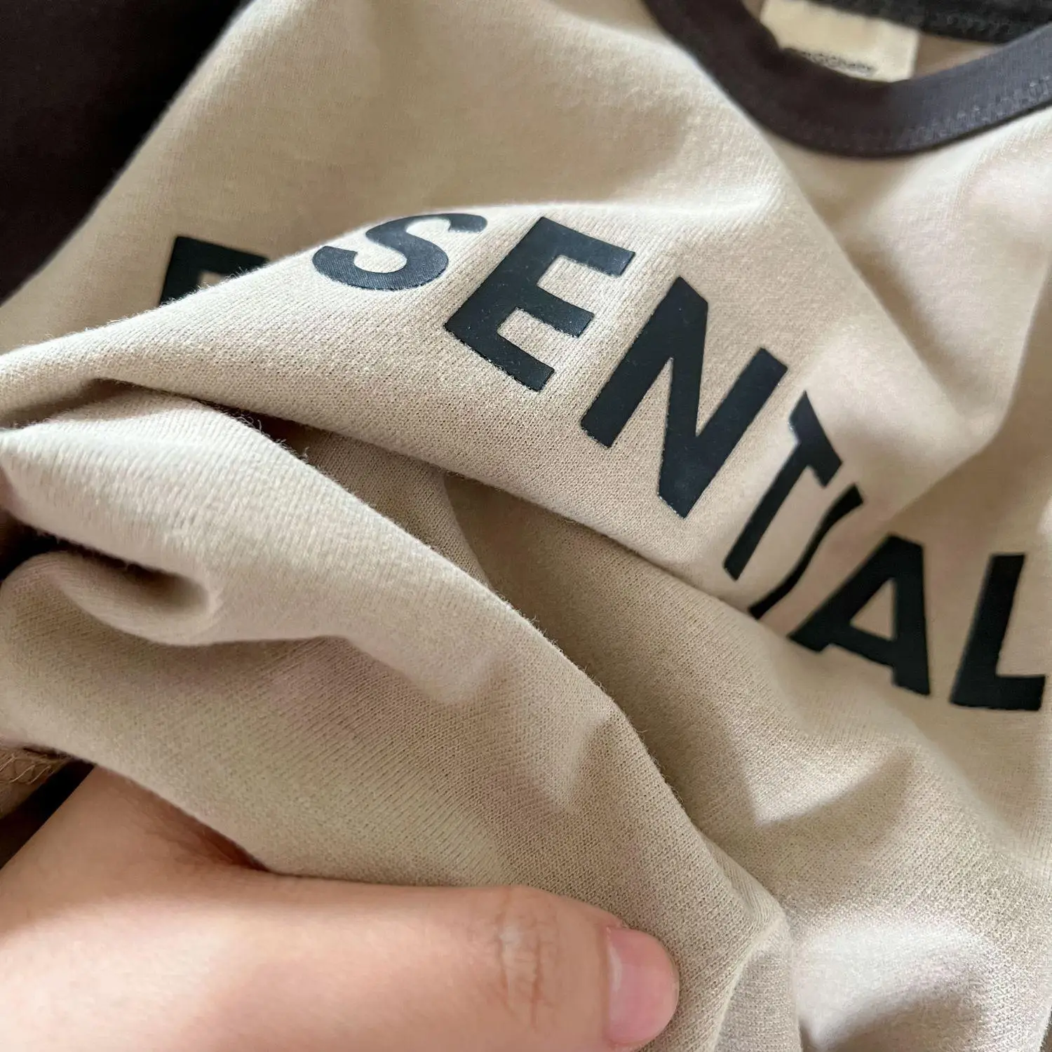 Children's Long Sleeve T-Shirt with "Essentials" Print - Image 4