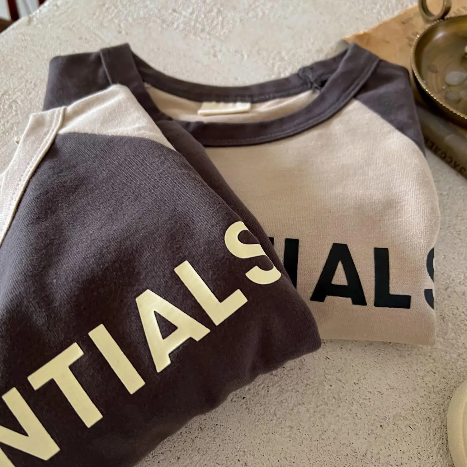 Children's Long Sleeve T-Shirt with "Essentials" Print - Image 5