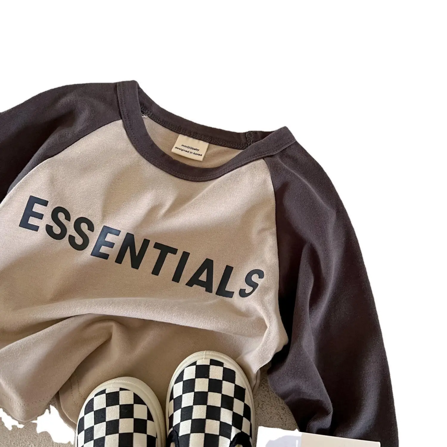 Children's Long Sleeve T-Shirt with "Essentials" Print - Image 7