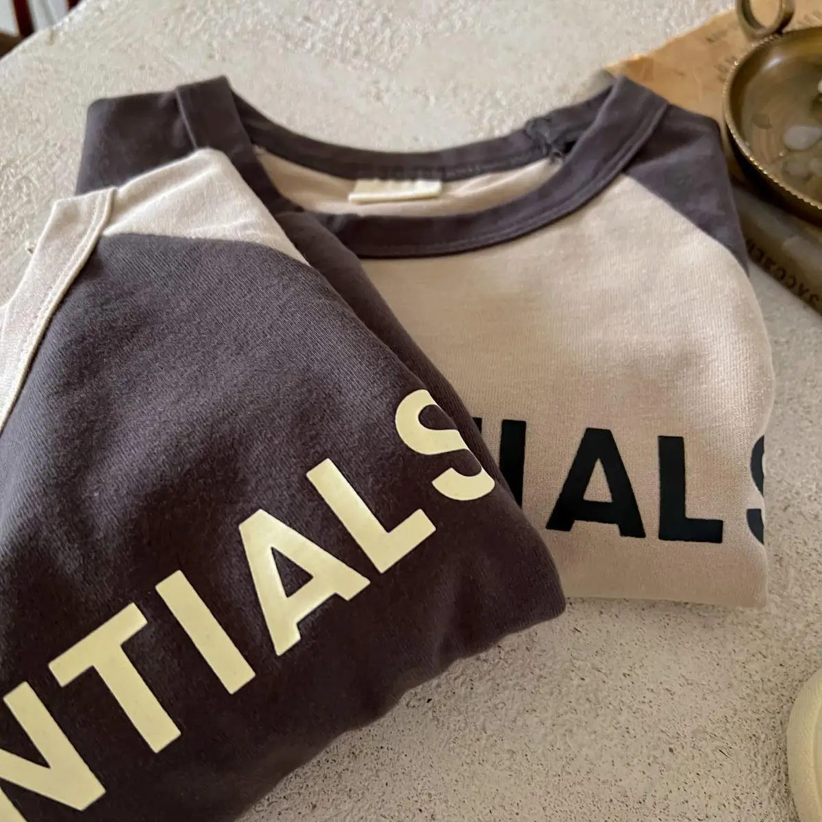 Children's Long Sleeve T-Shirt with "Essentials" Print — feature 8