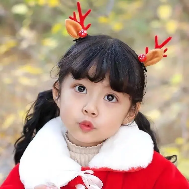Cute Antler Hairpins for Girls New Year Spring Festival - Image 4