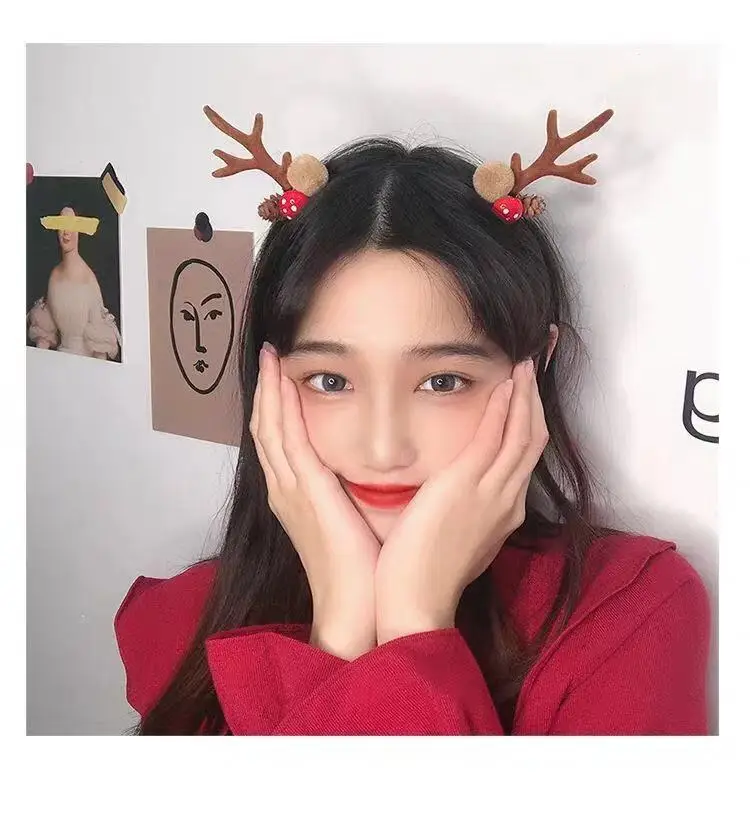 Cute Antler Hairpins for Girls New Year Spring Festival — feature 14