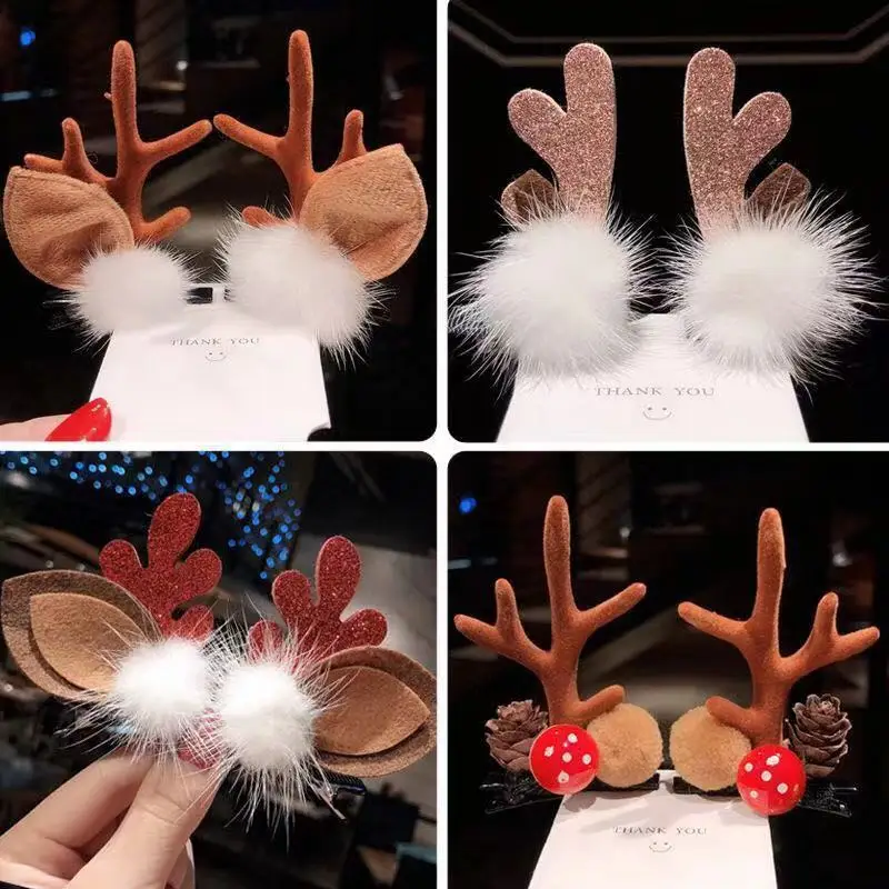 Cute Antler Hairpins for Girls New Year Spring Festival — feature 9
