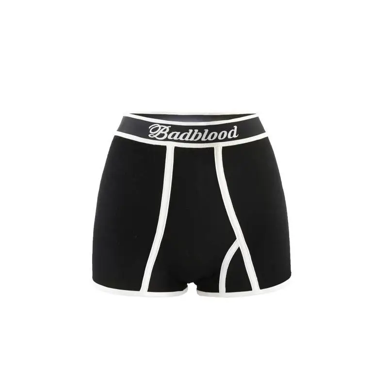 Korean Badblood Black Short Sleeve Vest for Women
