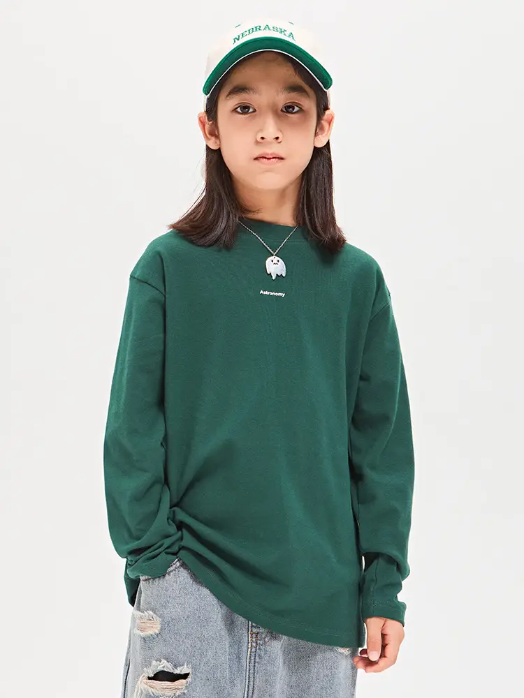 Red Long Sleeve T-Shirt for Girls Boys Medium Large