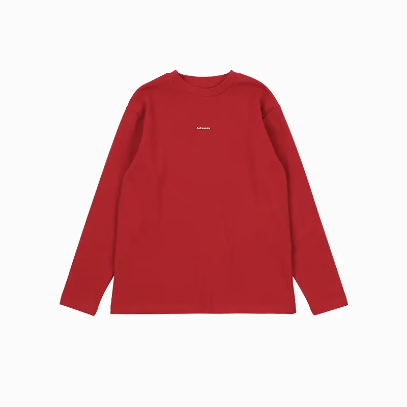 Red Long Sleeve T-Shirt for Girls Boys Medium Large