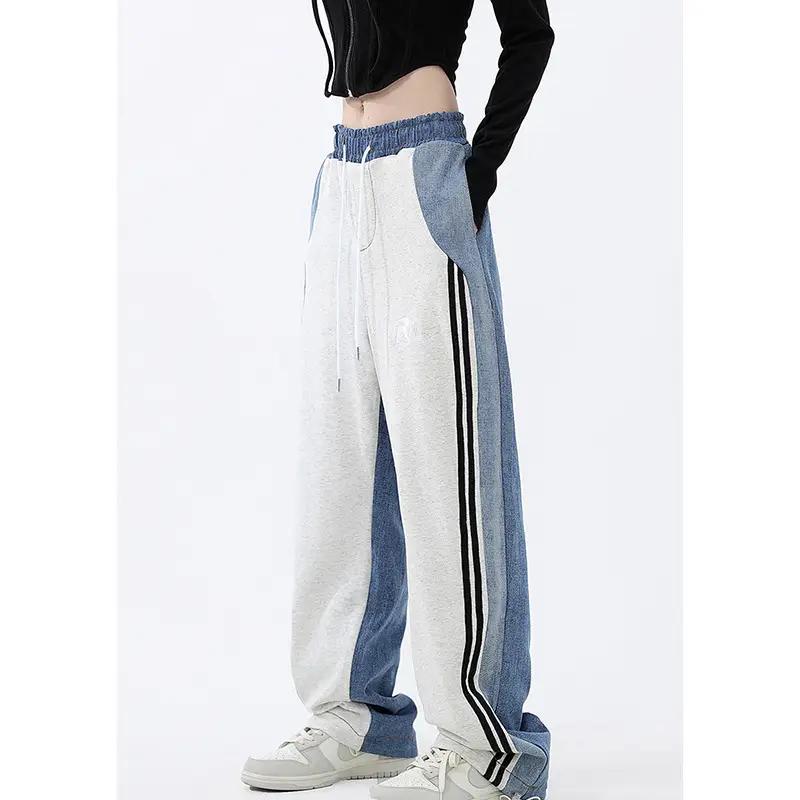 Women's 2023 Blue Jeans American Style Loose Wide-leg Pants - Image 7