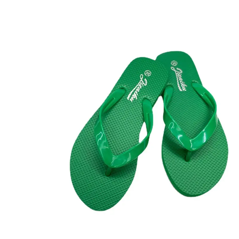 Women Black Patent Leather Flip Flops Casual Outdoor