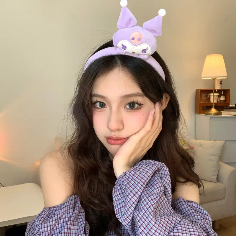 Purple Unicorn Headband for Women with Big Ears