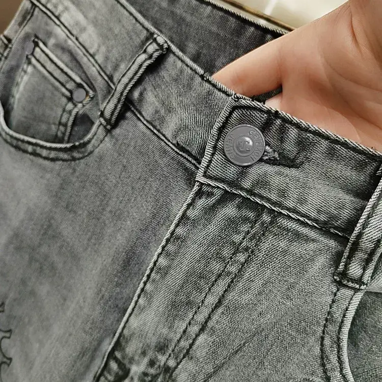 Men Fleece Lined Slim Fit Jeans Autumn Winter — feature 16