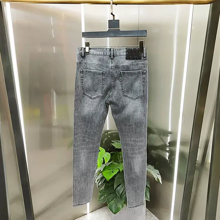 Men Fleece Lined Slim Fit Jeans Autumn Winter — feature 19