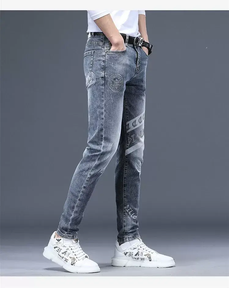 Men Fleece Lined Slim Fit Jeans Autumn Winter — feature 22
