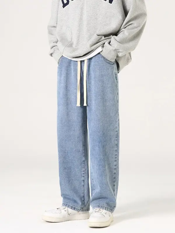 Xxbro Men's Vintage Wash Jeans Wide Leg Pants All Colors - Image 3