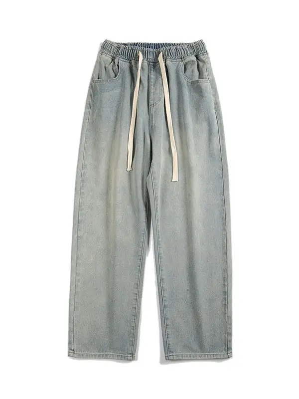 Xxbro Men's Vintage Wash Jeans Wide Leg Pants All Colors - Image 5