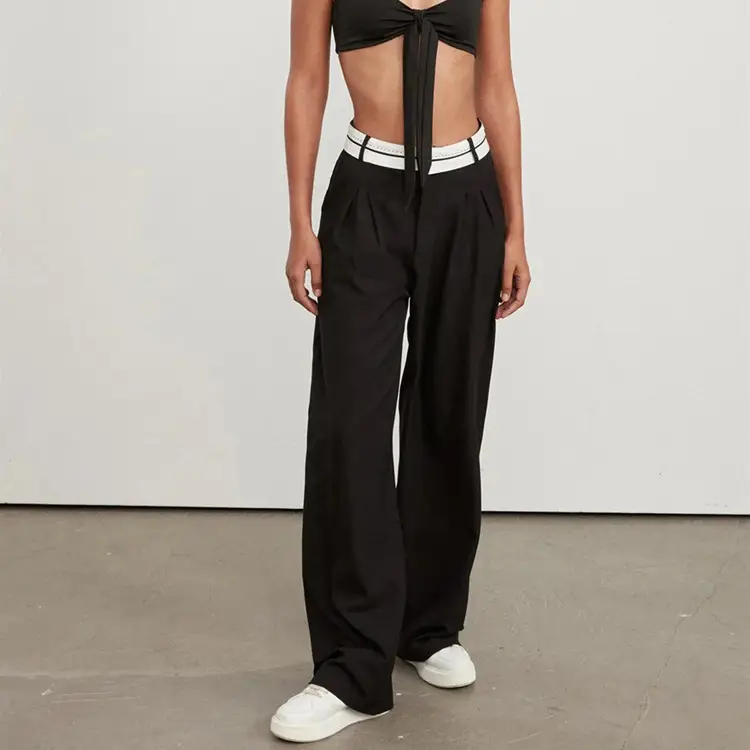 2022 Solid Color Slim Fit Trousers for Women