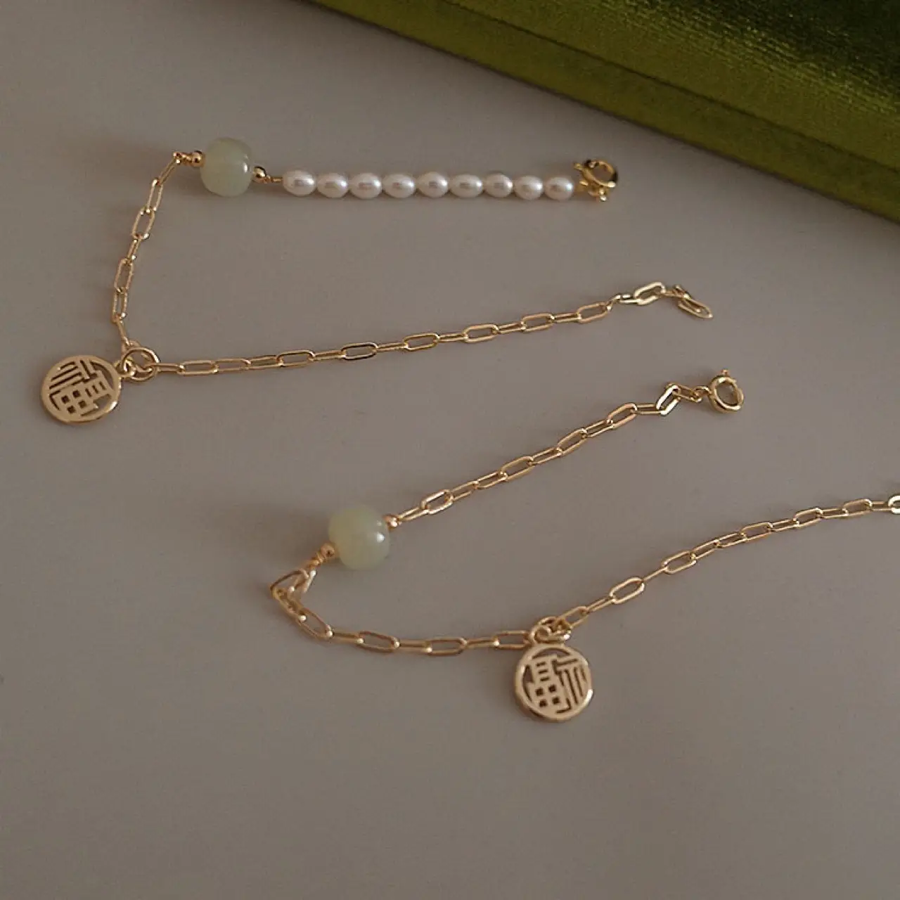 14K Gold Pearl Bracelet for Women's Gift - Image 10