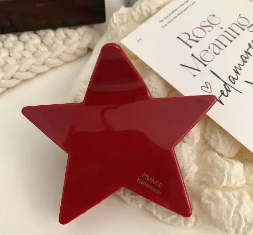 Cute Silver Star Hair Clip Hot Girl Style