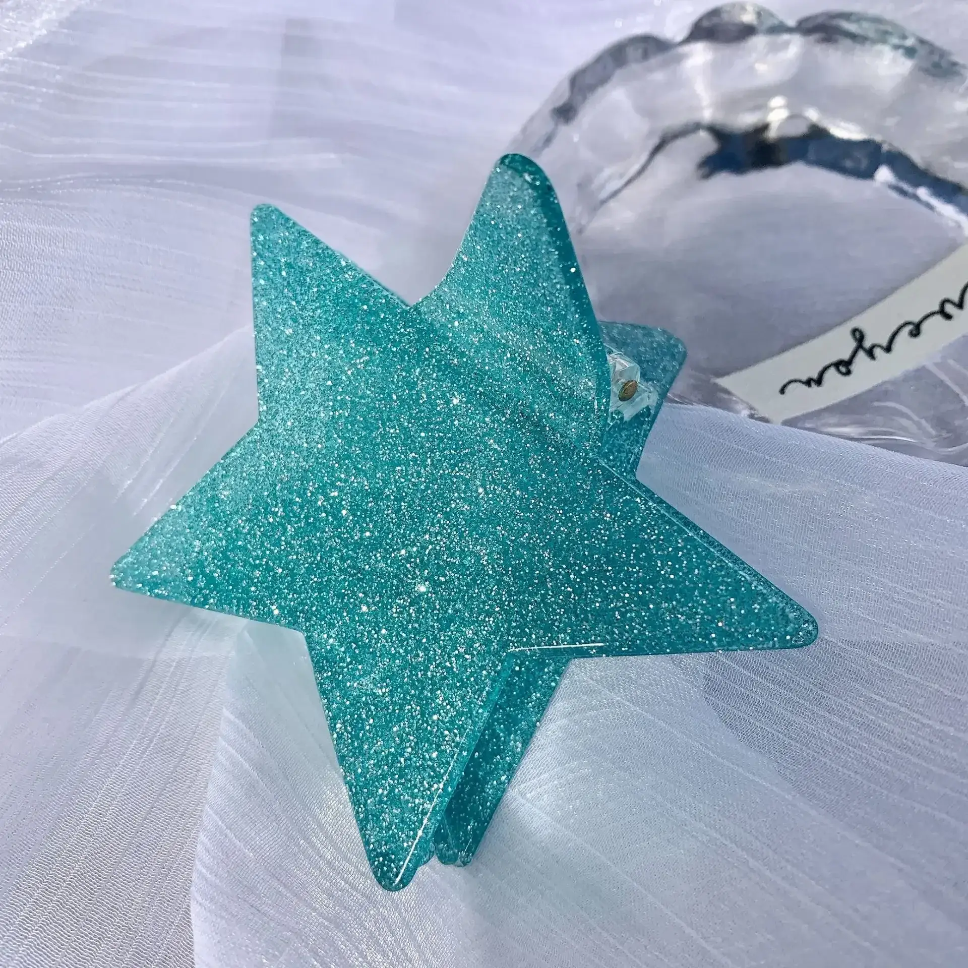 Cute Silver Star Hair Clip Hot Girl Style
