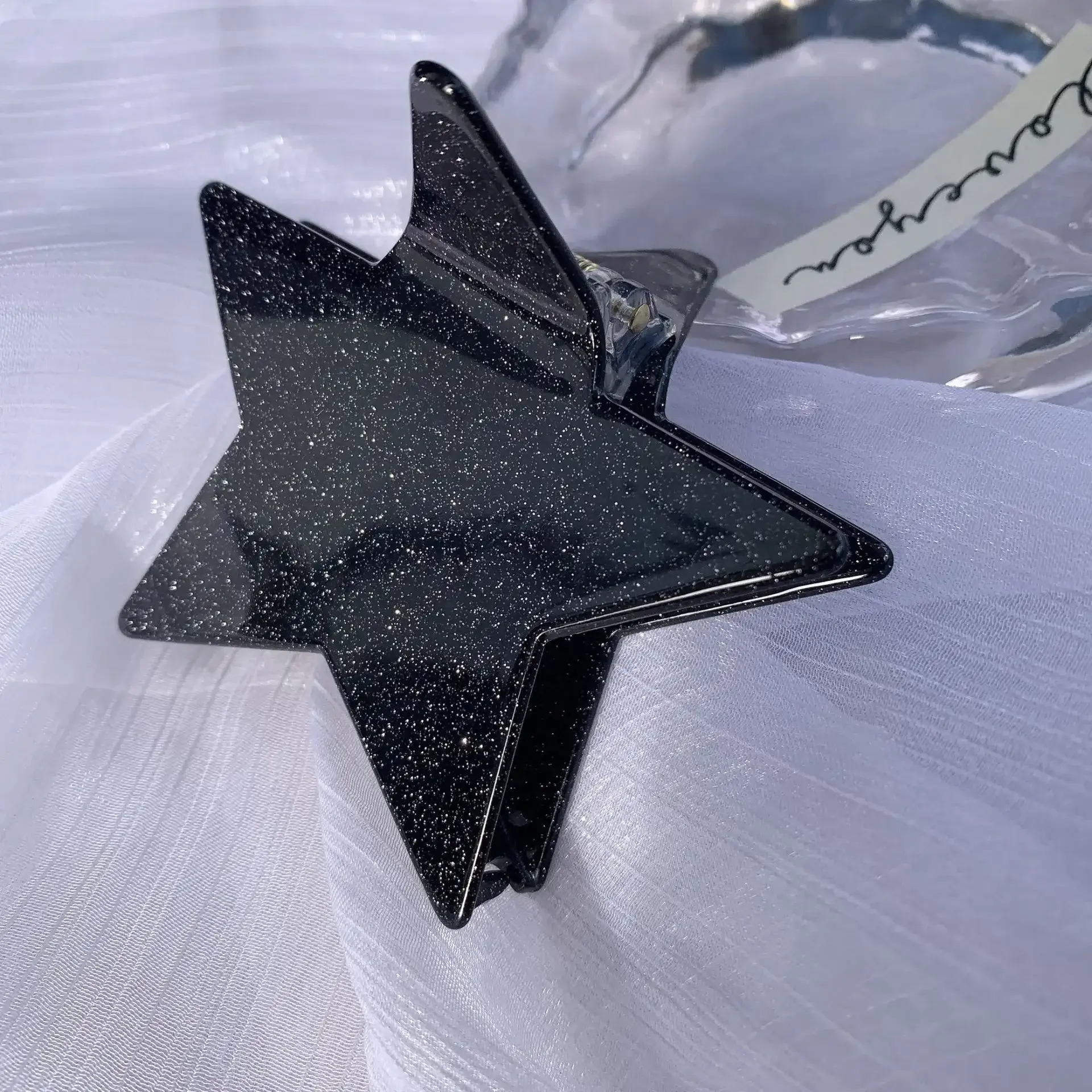 Cute Silver Star Hair Clip Hot Girl Style